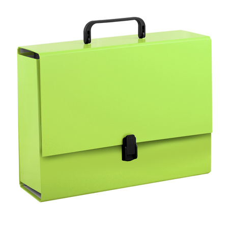 Teczka z rączką A4 10 cm Penmate jasnozielona