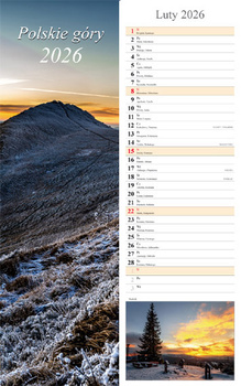 Kalendarz 2026 paskowy Polskie góry