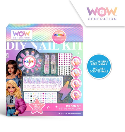 Zestaw do manicure z pachnącymi tipsami WOW