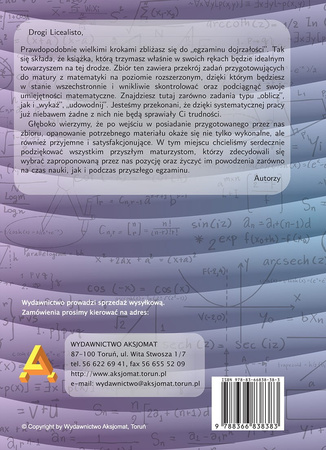 Trening przed maturą rozszerzoną z matematyki