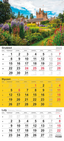 Kalendarz 2026 trójdzielny Krajobraz górski