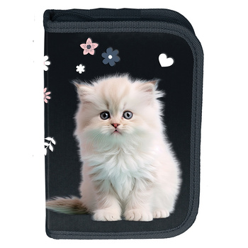 Piórnik 3-komorowy z wyposażeniem Kot PP25CO-P001