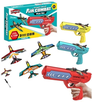 Pistolet wystrzeliwujący samolot 1szt.mix