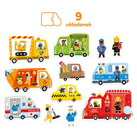 Puzzle do pary Auta CzuCzu