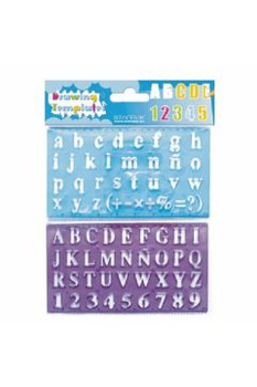 Szablon plastikowy cyferki&literki 2szt