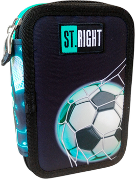 Piórnik 3 komorowy z wyposażeniem Neon Football