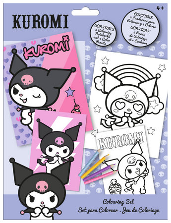 Kolorowanki z kredkami Kuromi KU00019
