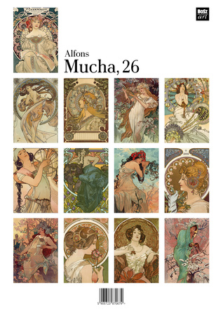 Kalendarz 2026 Mucha A3 wzór 1