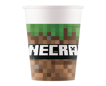 Kubeczki papierowe Minecraft 200ml 8szt.