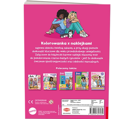Mattel Barbie Kolorowanka z naklejkami NA-1112