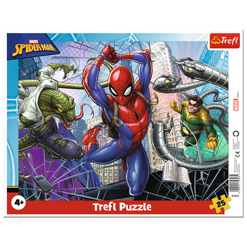 Puzzle 25 ramkowe Odważny Spiderman 31347