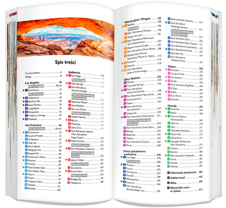 USA Część zachodnia 3w1 przewodnik + atlas + mapa