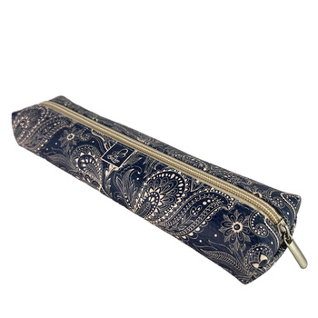 Piórnik szkolny młodzieżowy student jamnik Paisley Beż-Denim