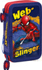 Piórnik dwukomorowy z wyposażeniem Spiderman SP50054
