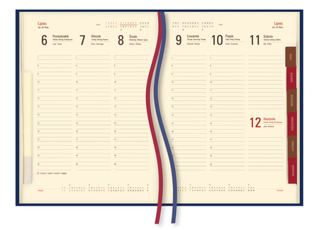 Terminarz 2026 tygodniowy Mecenas A4 brązowy