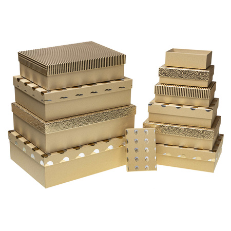 Pudełka ozdobne na prezenty PUG-22006-PR-HS 10 sztuk