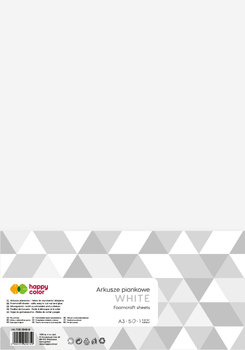 Arkusze piankowe A3 białe 5 ark. Happy Color