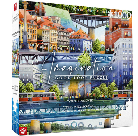 Puzzle 1000 Imagination Tytus Brzozowski Warsaw Bridges Warszawskie mosty