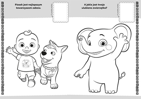 Cocomelon. Koloruj i naklejaj