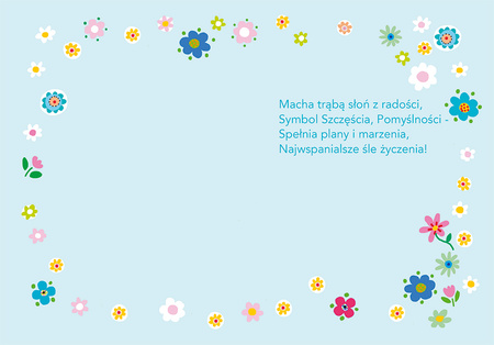 Karnet KW Słoń z prezentami