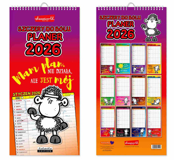 Kalendarz 2026 planer Sheepworld szczery