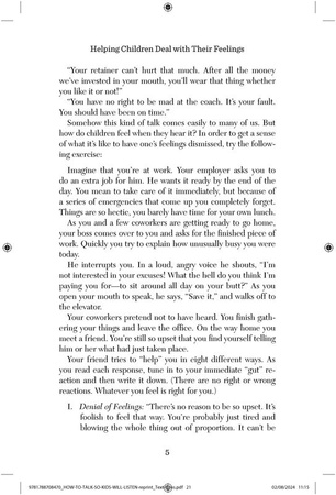 How to Talk so Kids Will Listen and Listen so Kids Will Talk