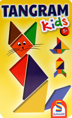 Gra Tangram dla dzieci w metalowej puszce