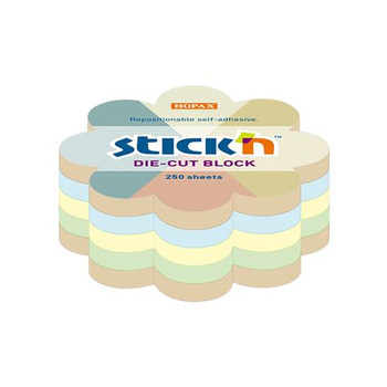 Notes samoprzylepny kwiatek 67x67mm mix 4 kolorów Maped recykling 250k