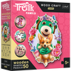 Puzzle 50 drewniane Wood Craft Junior Wesołe Trefliki 20206
