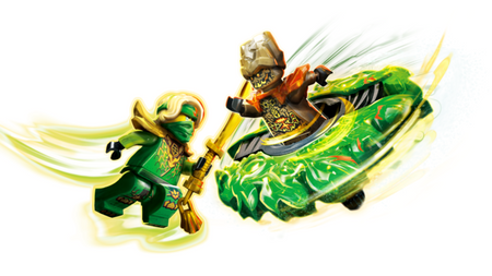 Lego Ninjago Lloyd kontra ziemny potwór na spinnerze 71850