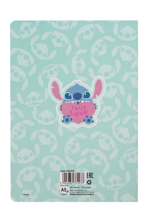 Paczka Zeszyt A5 60 k. kratka Disney Fashion wzór 3 Stitch 6 szt.