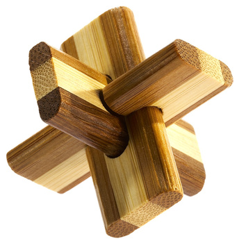 Łamigłówka 3D Bamboo Doublecross poziom 2/4