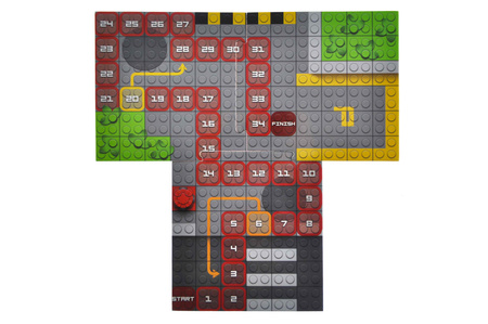 Klocki konstrukcyjne Block&Steps Straż pożarna +Gra planszowa 3w1