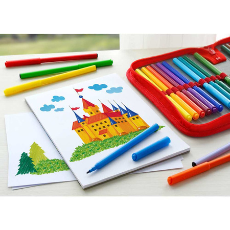 Flamastry Zamek Faber Castell 12 kolorów
