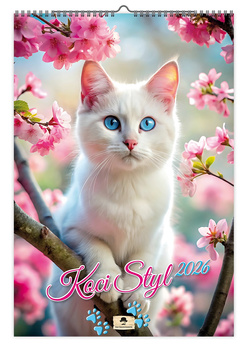 Kalendarz 2026 ścienny  Koci styl A3 V5