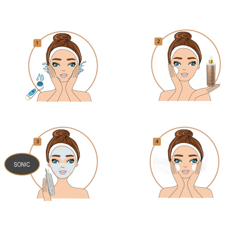 Peeling kawitacyjny Led + tonik lifting LUMINEO