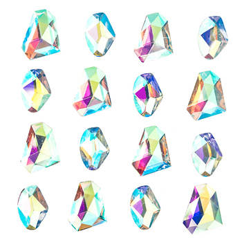 Krzyształki samoprzylepne nieregularne 16 szt.