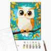 Malowanie po numerach BRUSHME 30x40 cm Kids Sowa