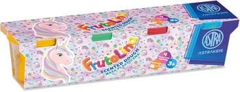 Masa plastyczna Jednorożec Frutolina Astrafun 4x100 g