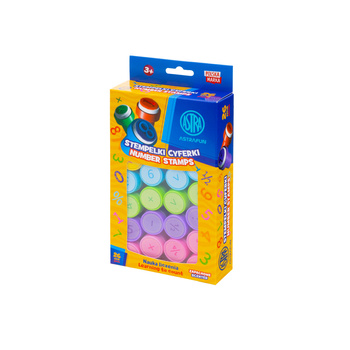 Stempelki zapachowe cyferki, nauka liczenia ASTRAFUN - 26 szt.