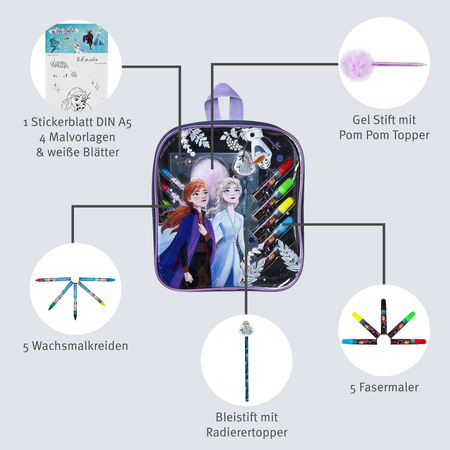 Plecak z wyposażeniem Kraina Lodu FRVW5201