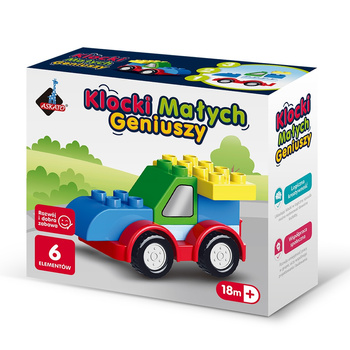 Klocki małych geniuszy Autko 6 elementów