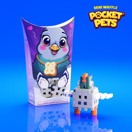 Klocki konstrukcyjne mini Pocket Pets Gołąb 16 elementów