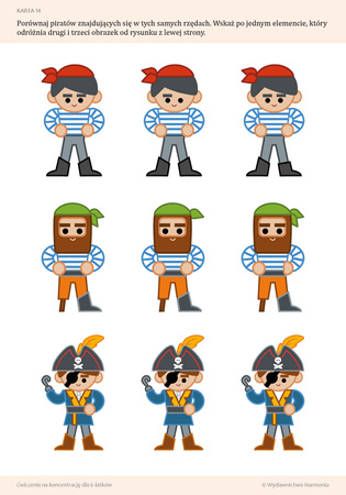 Ćwiczenia na koncentrację dla 6-latków