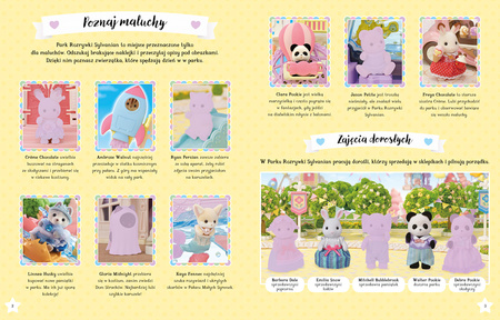 Dzień w Parku Rozrywki Sylvanian. Książka z naklejkami. Sylvanian Families