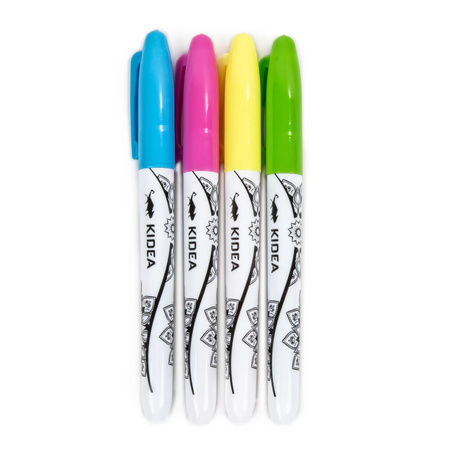 Witraże z markerami Misie Kidea 4 kolory