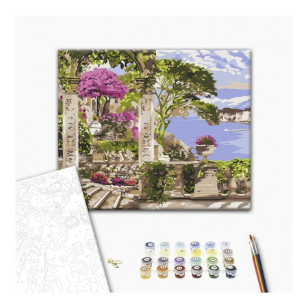 Malowanie po numerach BRUSHME 40x50 cm Kwiaty w ogrodzie