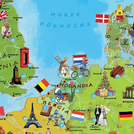 Puzzle 200 Europa Młodego Odkrywcy