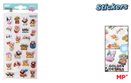 Naklejki 3D MP Pieski