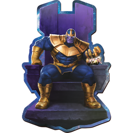 Puzzle 160 drewniane konturowe Thanos na Tronie 20184